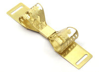 Raw Brass Bow Belt Buckle , Findings (90x20mm) D147--c099