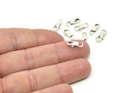 Silver Parrot Clasps, 10 Antique Silver Plated Brass Lobster Claw Clasps (12x6mm) A0987