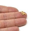 Brass Cactus Charm, Tiny Raw Brass Cactus Charms With 1 Hole, Findings (13x9x0.60mm) SMP1759