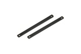 Tiny Bar Pendant, 12 Oxidized Black Brass Connector Bars With 2 Holes (35x2.5x0.80mm) E394
