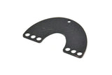 Black U Charm, 2 Hammered Oxidized Black Brass U Shaped Connectors With 7 Holes, Pendants, Findings (41x25x1mm) D1169 H1109