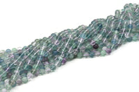 Gökkuşağı Florit Boncuklar, Yuvarlak Değerli Taş Boncuklar, Doğal Yeşil Florit Kristal Kuvars Boncuklar, 10 - 12 - 14 mm Tam Telli Florit Değerli Taş