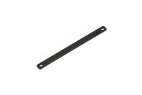 Tiny Bar Pendant, 12 Oxidized Black Brass Connector Bars With 2 Holes (35x2.5x0.80mm) E394