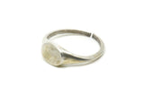 Silver Oval Ring, 4 Antique Silver Plated Brass Ring Oval Settings (18mm) E266