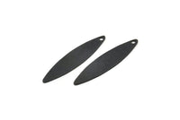 Siyah Markiz Tılsımı, 1 Delikli 12 Oksitlenmiş Siyah Pirinç Markiz Tılsımı, Küpeler, Kolye Uçları (29,5x7x0,60 mm) D997