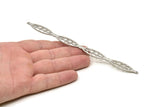 Adjustable Bangle Bracelet, Stainless Steel Flat Bracelet With 2 Holes, Steel Bracelet, Steel Bracelet Bangle (145x13x0.80mm) SMP1889