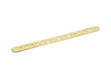 Brass Bracelet Star, Raw Brass Flat Bracelet With 2 Holes, Raw Brass Star Bangle, Bracelet Bangle (145x10x0.80mm) SMP1883