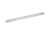 Adjustable Bangle Bracelet, Stainless Steel Flat Bracelet With 2 Holes, Steel Bracelet, Steel Bracelet Bangle (145x13x0.80mm) SMP1890
