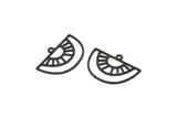 Yarım Daire Charm, 1 Döngülü 12 Oksitlenmiş Siyah Pirinç Yarım Daire Charm, Kolye Charm (16x23x0,60 mm) A4289