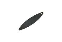 Siyah Markiz Tılsımı, 1 Delikli 12 Oksitlenmiş Siyah Pirinç Markiz Tılsımı, Küpeler, Kolye Uçları (29,5x7x0,60 mm) D997