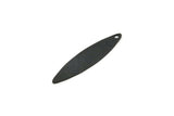 Siyah Markiz Tılsımı, 1 Delikli 12 Oksitlenmiş Siyah Pirinç Markiz Tılsımı, Küpeler, Kolye Uçları (29,5x7x0,60 mm) D997
