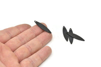 Siyah Markiz Tılsımı, 1 Delikli 12 Oksitlenmiş Siyah Pirinç Markiz Tılsımı, Küpeler, Kolye Uçları (29,5x7x0,60 mm) D997