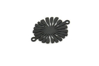 Siyah Güneş Tılsımı, 2 Döngülü 8 Oksitlenmiş Siyah Pirinç Güneş Tılsımı, Pirinç Bağlantı Elemanları (22x17x0,60 mm) A3871