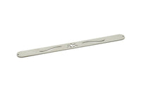 Adjustable Bangle Bracelet, Stainless Steel Flat Bracelet With 2 Holes, Steel Bracelet, Steel Bracelet Bangle (145x13x0.80mm) SMP1789