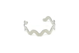 Adjustable Bangle Bracelet, Stainless Steel Flat Bracelet With 2 Holes, Steel Bracelet, Steel Bracelet Bangle (145x13x0.80mm) SMP1790