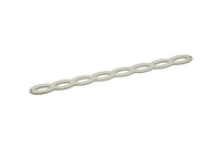 Adjustable Bangle Bracelet, Stainless Steel Flat Bracelet With 2 Holes, Steel Bracelet, Steel Bracelet Bangle (145x13x0.80mm) SMP1786
