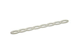 Adjustable Bangle Bracelet, Stainless Steel Flat Bracelet With 2 Holes, Steel Bracelet, Steel Bracelet Bangle (145x13x0.80mm) SMP1786
