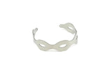 Adjustable Bangle Bracelet, Stainless Steel Flat Bracelet With 2 Holes, Steel Bracelet, Steel Bracelet Bangle (145x13x0.80mm) SMP1787