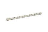 Adjustable Bangle Bracelet, Stainless Steel Flat Bracelet With 2 Holes, Steel Bracelet, Steel Bracelet Bangle (145x13x0.80mm) SMP1782