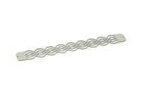 Adjustable Bangle Bracelet, Stainless Steel Flat Bracelet With 2 Holes, Steel Bracelet, Steel Bracelet Bangle (145x21x0.80mm) SMP1785