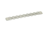 Adjustable Bangle Bracelet, Stainless Steel Flat Bracelet With 2 Holes, Steel Bracelet, Steel Bracelet Bangle (145x21x0.80mm) SMP1785