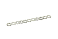 Adjustable Bangle Bracelet, Stainless Steel Flat Bracelet With 2 Holes, Steel Bracelet, Steel Bracelet Bangle (145x17x0.80mm) SMP1793