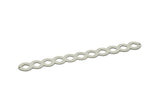 Adjustable Bangle Bracelet, Stainless Steel Flat Bracelet With 2 Holes, Steel Bracelet, Steel Bracelet Bangle (145x17x0.80mm) SMP1793