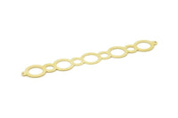 Adjustable Bangle Bracelet, Raw Brass Flat Bracelet With 2 Holes, Raw Brass Bracelet, Brass Bracelet Bangle (145x21x0.80mm) SMP1798