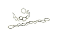 Adjustable Bangle Bracelet, Stainless Steel Flat Bracelet With 2 Holes, Steel Bracelet, Steel Bracelet Bangle (145x23x0.80mm) SMP1797