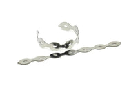Adjustable Bangle Bracelet, Stainless Steel Flat Bracelet With 2 Holes, Steel Bracelet, Steel Bracelet Bangle (145x13x0.80mm) SMP1792