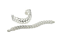 Adjustable Bangle Bracelet, Stainless Steel Flat Bracelet With 2 Holes, Steel Bracelet, Steel Bracelet Bangle (145x18x0.80mm) SMP1793