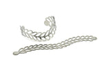 Adjustable Bangle Bracelet, Stainless Steel Flat Bracelet With 2 Holes, Steel Bracelet, Steel Bracelet Bangle (145x18x0.80mm) SMP1793