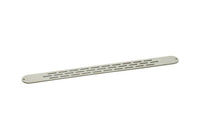 Adjustable Bangle Bracelet, Stainless Steel Flat Bracelet With 2 Holes, Steel Bracelet, Steel Bracelet Bangle (145x13x0.80mm) SMP1802