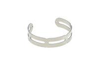 Adjustable Bangle Bracelet, Stainless Steel Flat Bracelet With 2 Holes, Steel Bracelet, Steel Bracelet Bangle (145x13x0.80mm) SMP1810