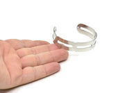 Adjustable Bangle Bracelet, Stainless Steel Flat Bracelet With 2 Holes, Steel Bracelet, Steel Bracelet Bangle (145x13x0.80mm) SMP1810