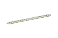 Adjustable Bangle Bracelet, Stainless Steel Flat Bracelet With 2 Holes, Steel Bracelet, Steel Bracelet Bangle (145x12x0.80mm) SMP1809