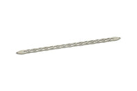 Adjustable Bangle Bracelet, Stainless Steel Flat Bracelet With 2 Holes, Steel Bracelet, Steel Bracelet Bangle (145x9x0.80mm) SMP1813