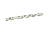 Adjustable Bangle Bracelet, Stainless Steel Flat Bracelet With 2 Holes, Steel Bracelet, Steel Bracelet Bangle (145x17x0.80mm) SMP1806