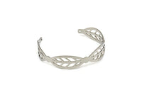 Adjustable Bangle Bracelet, Stainless Steel Flat Bracelet With 2 Holes, Steel Bracelet, Steel Bracelet Bangle (145x13x0.80mm) SMP1889
