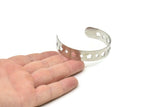 Steel Bracelet Star, Stainless Steel Flat Bracelet With 2 Holes, Stainless Steel Star Bangle, Bracelet Bangle (145x10x0.80mm) SMP1883