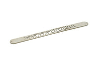 Adjustable Bangle Bracelet, Stainless Steel Flat Bracelet With 2 Holes, Steel Bracelet, Steel Bracelet Bangle (145x13x0.80mm) SMP1881