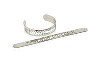Adjustable Bangle Bracelet, Stainless Steel Flat Bracelet With 2 Holes, Steel Bracelet, Steel Bracelet Bangle (145x13x0.80mm) SMP1881