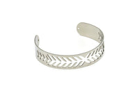 Adjustable Bangle Bracelet, Stainless Steel Flat Bracelet With 2 Holes, Steel Bracelet, Steel Bracelet Bangle (145x13x0.80mm) SMP1881