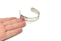 Adjustable Bangle Bracelet, Stainless Steel Flat Bracelet With 2 Holes, Steel Bracelet, Steel Bracelet Bangle (145x13x0.80mm) SMP1881