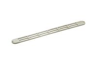 Adjustable Bangle Bracelet, Stainless Steel Flat Bracelet With 2 Holes, Steel Bracelet, Steel Bracelet Bangle (145x13x0.80mm) SMP1884
