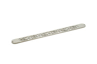 Adjustable Bangle Bracelet, Stainless Steel Flat Bracelet With 2 Holes, Steel Bracelet, Steel Bracelet Bangle (145x13x0.80mm) SMP1885