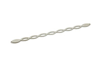 Adjustable Bangle Bracelet, Stainless Steel Flat Bracelet With 2 Holes, Steel Bracelet, Steel Bracelet Bangle (145x10x0.80mm) SMP1892