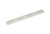 Adjustable Bangle Bracelet, Stainless Steel Flat Bracelet With 2 Holes, Steel Bracelet, Steel Bracelet Bangle (145x19x0.80mm) SMP1777