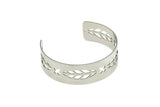 Adjustable Bangle Bracelet, Stainless Steel Flat Bracelet With 2 Holes, Steel Bracelet, Steel Bracelet Bangle (145x19x0.80mm) SMP1777