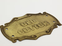 Retro Jewelry Blank, Huge Raw Brass Stamping Blank (91x63x0.80mm) Brs 905p C106
